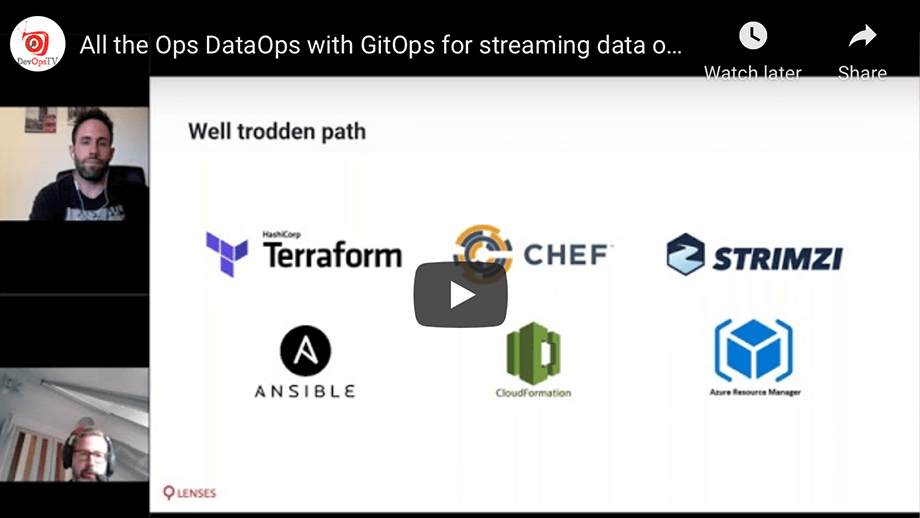 GitOps for streaming data on Kafka and Kubernetes